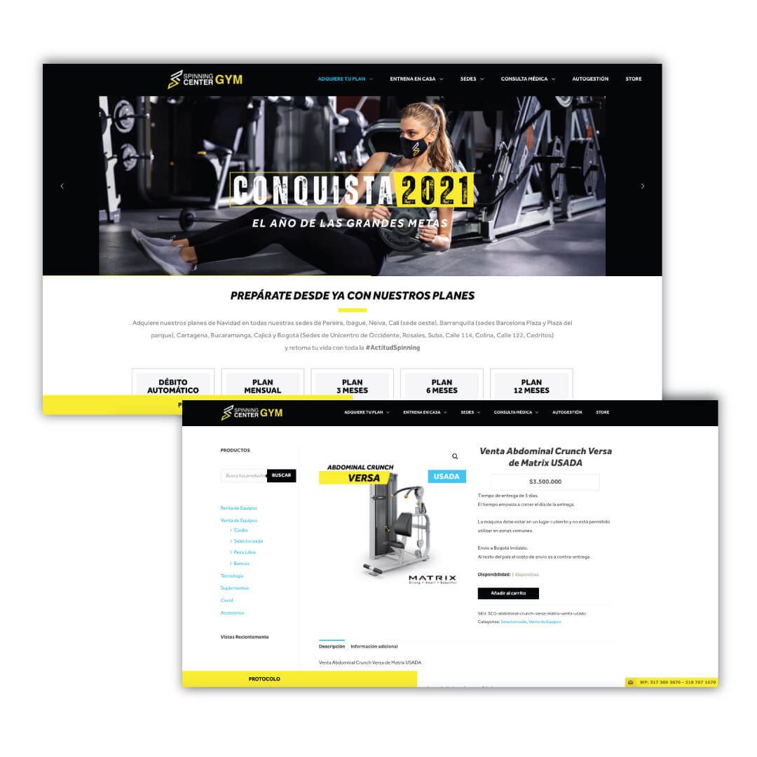 UX UI Designer Work Spinning Center Gym